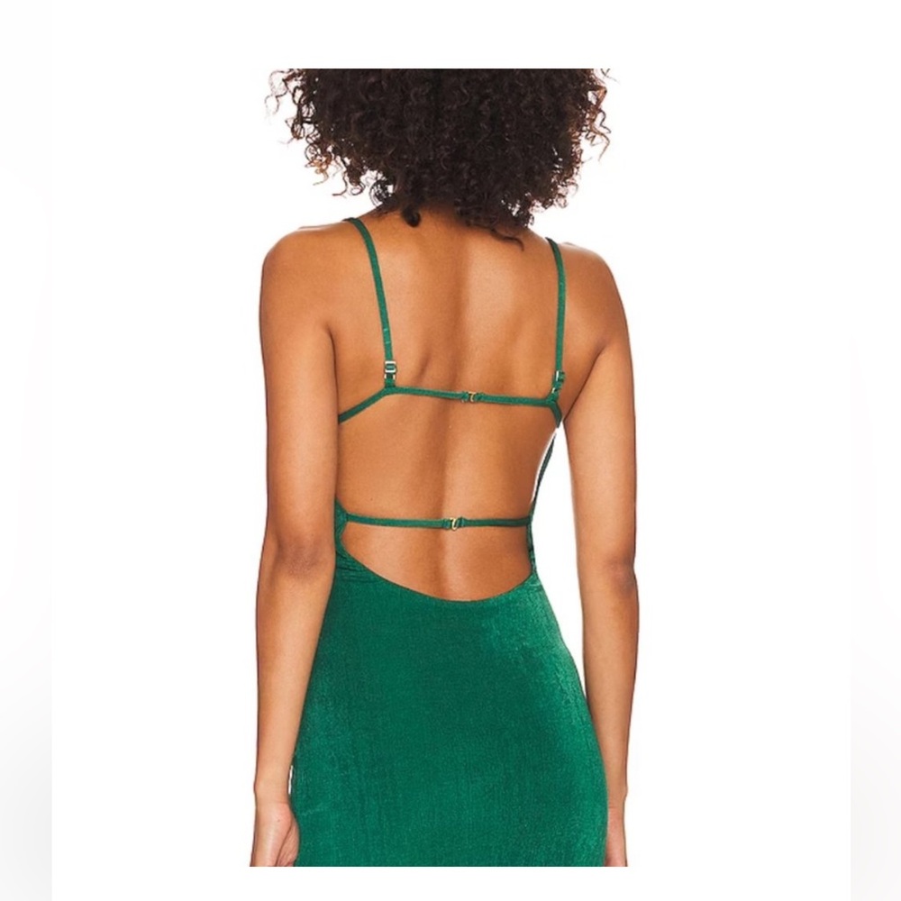 Jasmine Mini Dress Camila Coelho Revolve Emerald Green - Picture 2 of 2